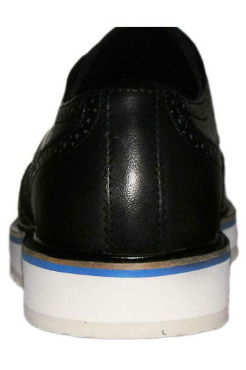 Wesc Brogue Blucher δερμάτινο παπούτσι μαύρο