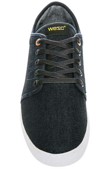 Wesc Edmond low top raw selvage denim blue