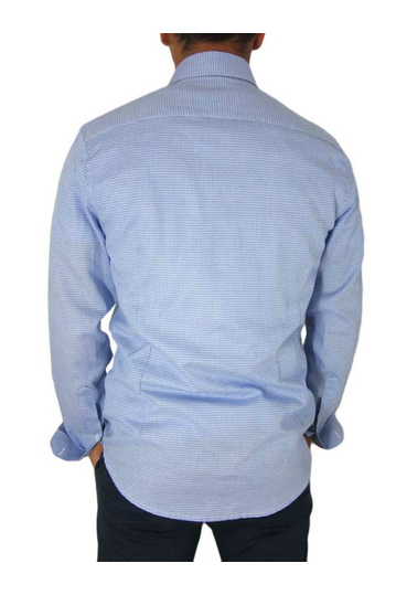 Missone ανδρικό πουκάμισο γαλάζιο με μικρούς ρόμβους