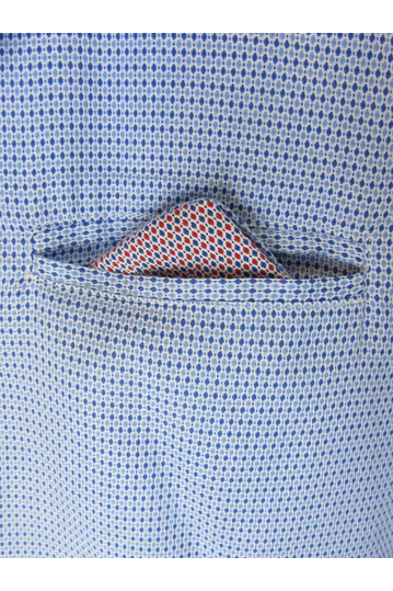 Missone ανδρικό πουκάμισο γαλάζιο με μικρούς ρόμβους