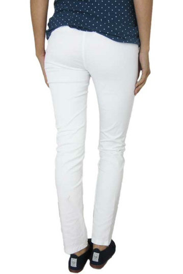 Women's cigarette chino trouser white