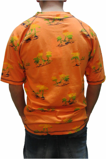 Humor ανδρικό t-shirt Calf πορτοκαλί με πριντ