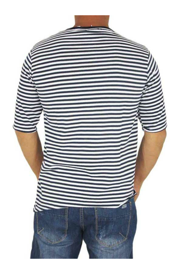 Malavita ανδρική ασύμμετρη μπλούζα μαρινιέρα