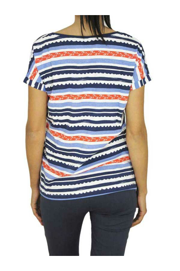 Women's stripe top navy