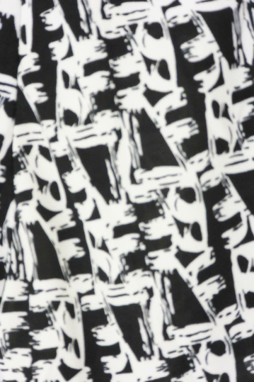 Γυναικείο σορτσάκι με ασπρόμαυρο πριντ