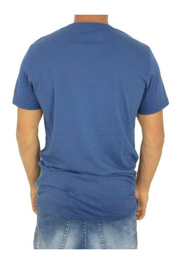 Humor ανδρικό T-shirt Karlzon μπλε με πριντ μπροστά