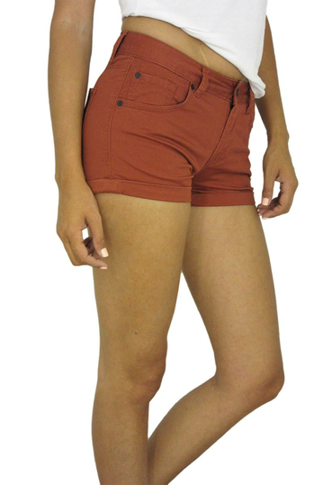 Wesc women's shorts Roxanne burnt henna