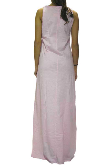 Old Glory Gr απαλό ροζ βαμβακερό maxi φόρεμα