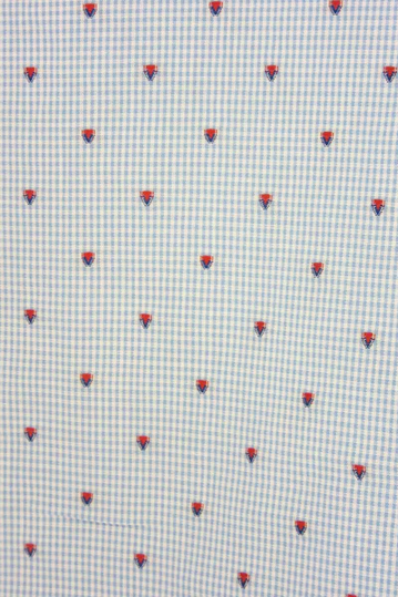 Missone ανδρικό πουκάμισο ζακάρ γαλάζιο με πουά μανσέτες