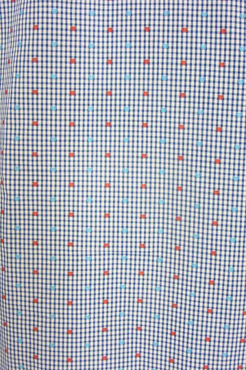 Missone ανδρικό ζακάρ πουκάμισο γαλάζιο καρό