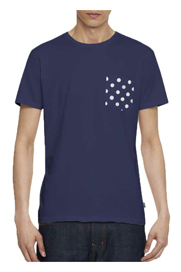 Wesc Ballin men's blue t-shirt with pocket