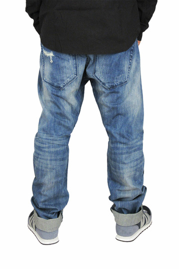 Humor ανδρικό jean Zuniga με vintage ξέβαμα και σκισίματα