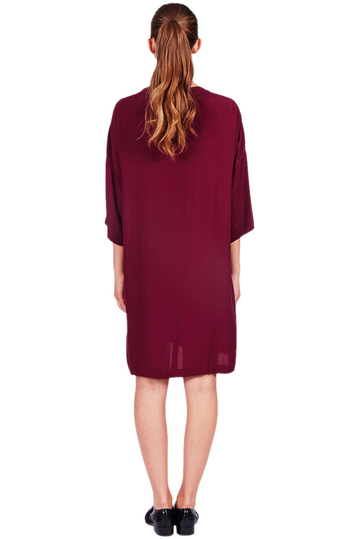 Minimum loose φόρεμα Aricia μπορντό