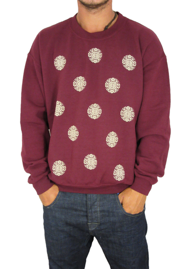 Obey men's sweatshirt Medula maroon