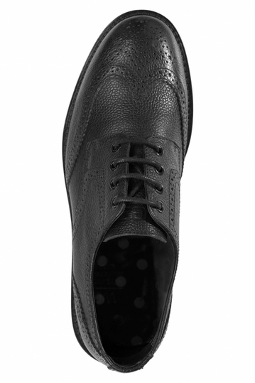 Wesc PB02 Brogue Blucher low top δερμάτινο παπούτσι μαύρο