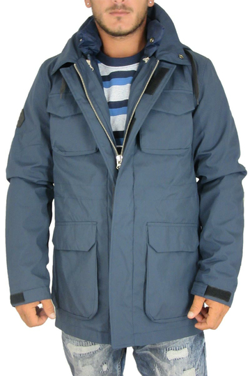 Bellfield ανδρικό 2 σε 1 παρκά Gorin μπλε με κουκούλα