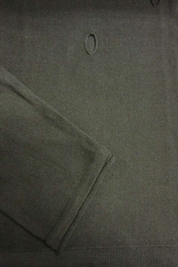 Combos ανδρικό πουλόβερ με τρύπες σε μαύρο