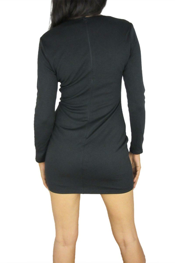 Μαύρο cut out bodycon μίνι φόρεμα