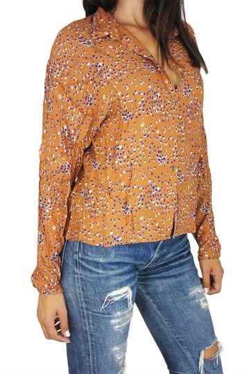 Mismash γυναικείο πουκάμισο Talma σκούρο πορτοκαλί