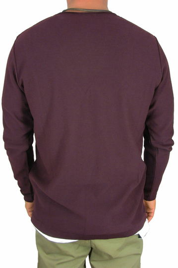 Combos ανδρικό πουλόβερ με τρύπες σε μπορντό