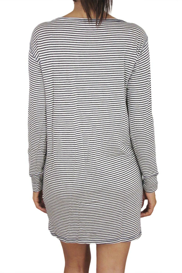 Obey long sleeve striped dress The good time