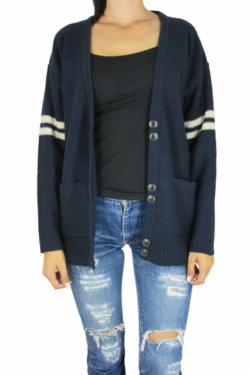 Obey women's cardigan Washburn navy