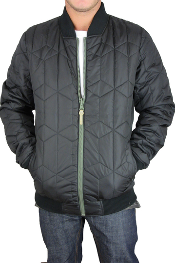 Humor διπλής όψεως Bomber μπουφάν λαδί-μαύρο