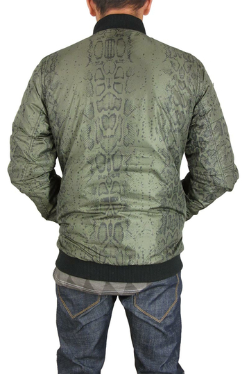 Humor διπλής όψεως Bomber μπουφάν λαδί-μαύρο