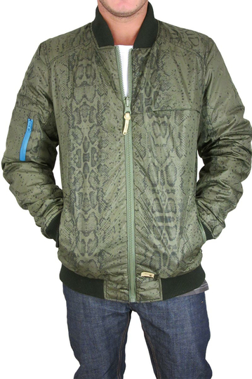 Humor διπλής όψεως Bomber μπουφάν λαδί-μαύρο