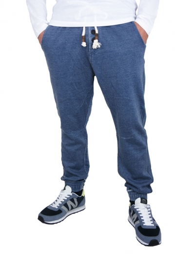 Men's stone washed sweatpants in blue