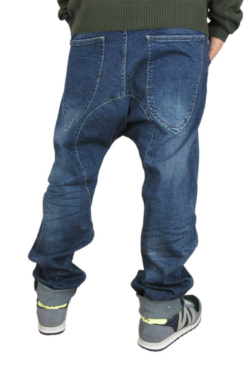 Humor Santiago jeans σκούρο μπλε με ξέβαμα