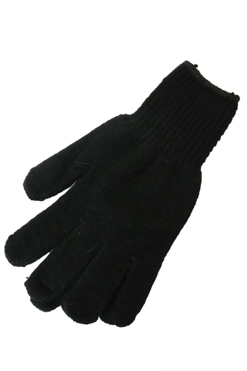 Knitted gloves black