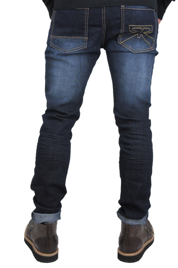 Rock & Religion ανδρικό skinny jeans Rodan σκούρο μπλε ξέβαμα