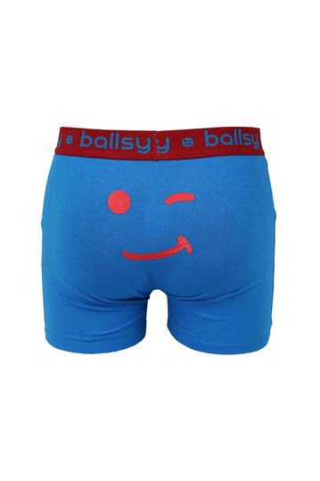 Ανδρικό μποξεράκι μπλε με fancy graphic print