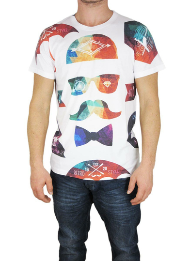 Smartness Lab men's t-shirt retro face