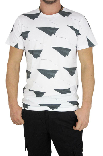 Smartness lab ανδρικό t-shirt Paper plane print