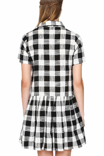 Pepaloves black and white shirt dress