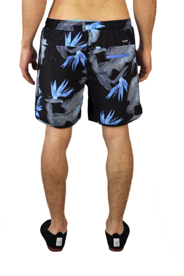 Anerkjendt ανδρικό μαγιό Mauritius μπλε φλοράλ