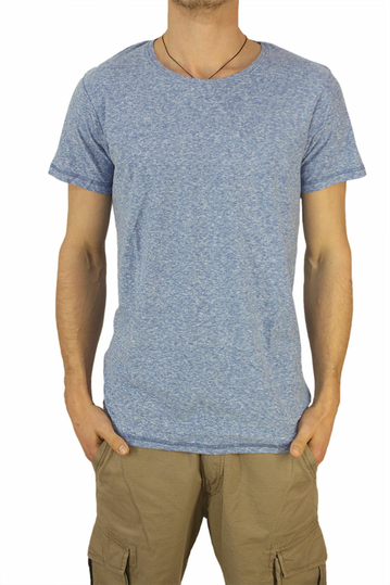 Anerkjendt men's t-shirt Troi blue marl