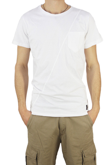 Anerkjendt ανδρικό longline t-shirt Truman λευκό