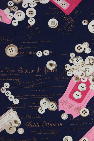 Missone ανδρικό πουκάμισο navy με buttons print