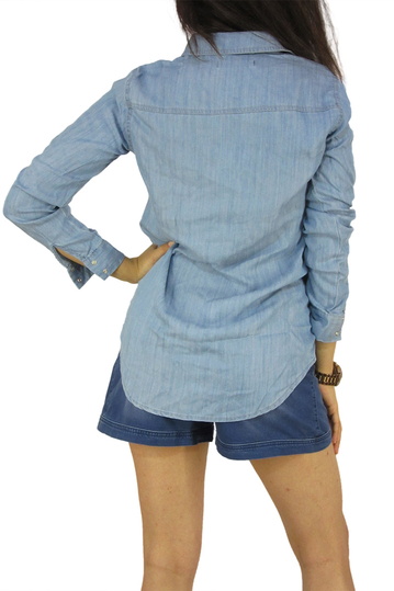 Soft Rebels γυναικείο denim πουκάμισο Iva