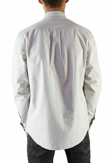 Wesc ανδρικό μακρυμάνικο πουκάμισο Ivo γκρι αρζάν