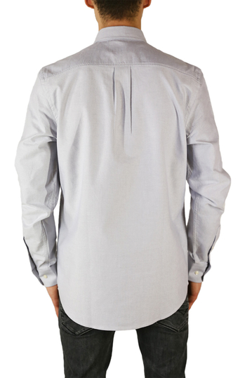 Wesc ανδρικό μακρυμάνικο πουκάμισο oxford Oden γκρι