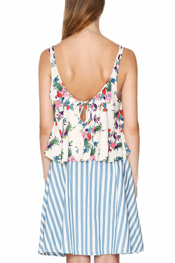 Pepaloves strappy swing top with print