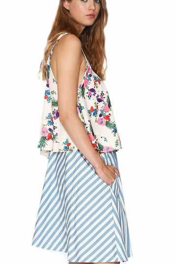 Pepaloves strappy swing top with print