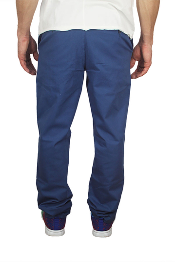 Ανδρικό slim fit chino παντελόνι μπλε ραφ