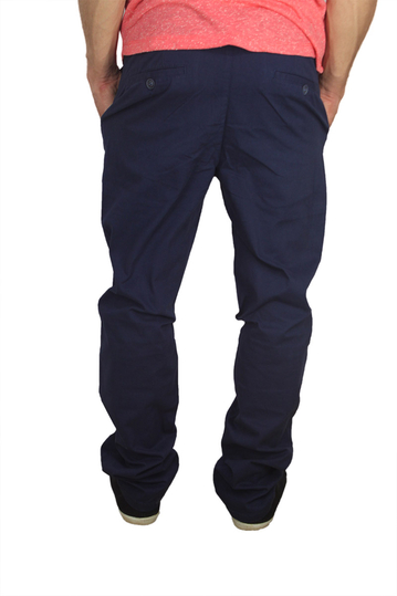 Ανδρικό slim fit chino παντελόνι σκούρο μπλε