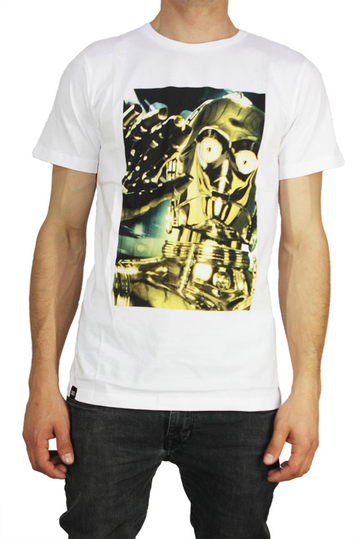 Dedicated Star Wars men's t-shirt C3PO white