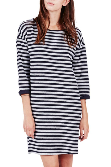 Minimum striped sweat dress Beah dark iris